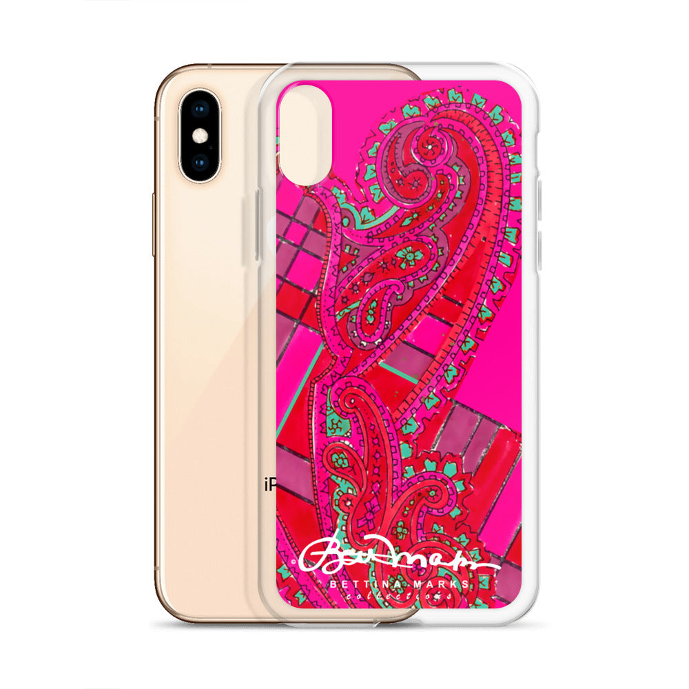 Pink Paisley Abstract Clear Case for iPhone®