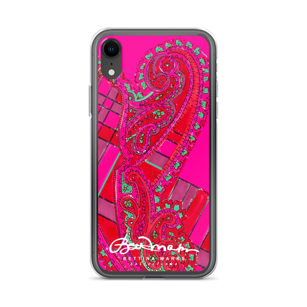 Pink Paisley Abstract Clear Case for iPhone®