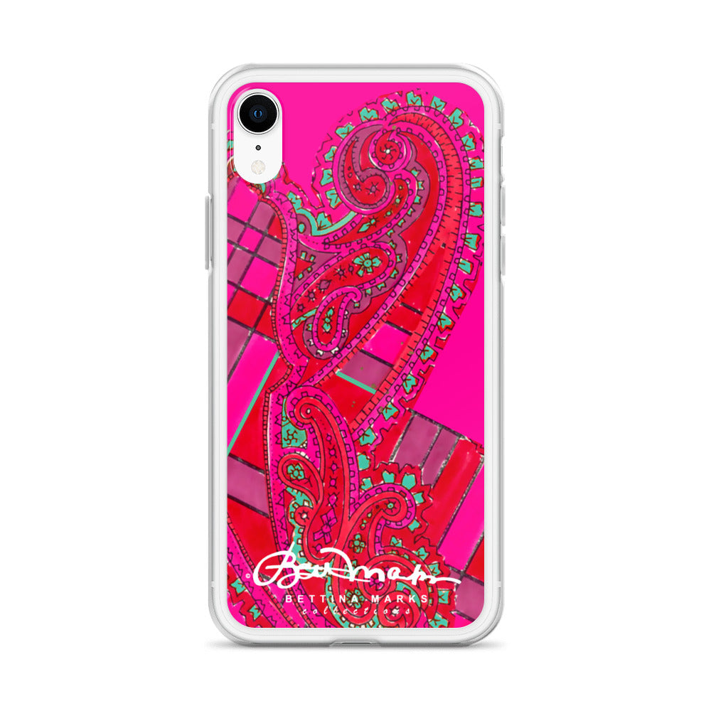 Pink Paisley Abstract Clear Case for iPhone®