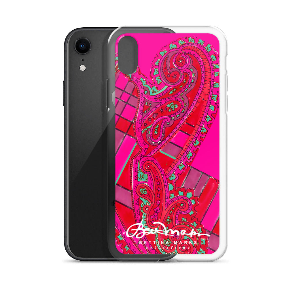 Pink Paisley Abstract Clear Case for iPhone®