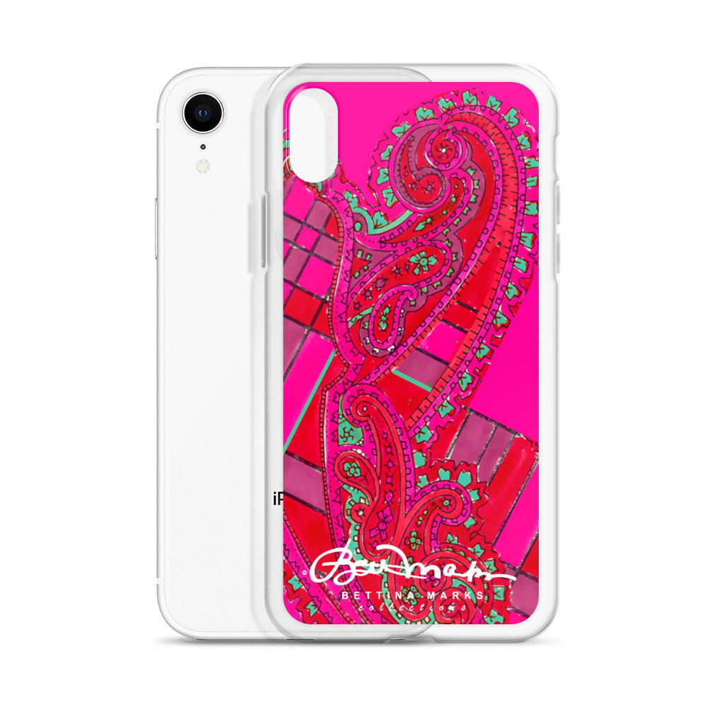 Pink Paisley Abstract Clear Case for iPhone®