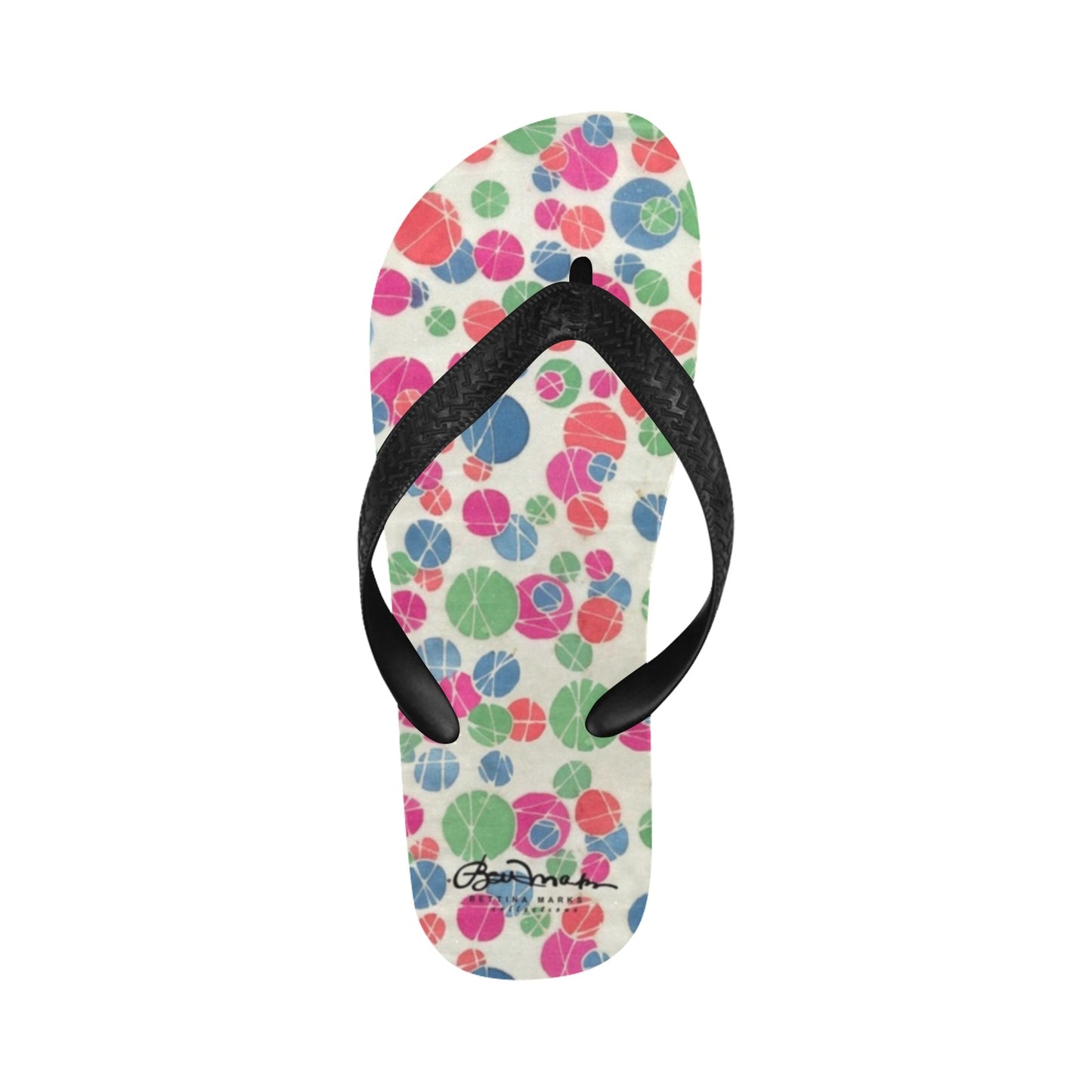 Flip Flops for Men/Women Pastel Dots On White