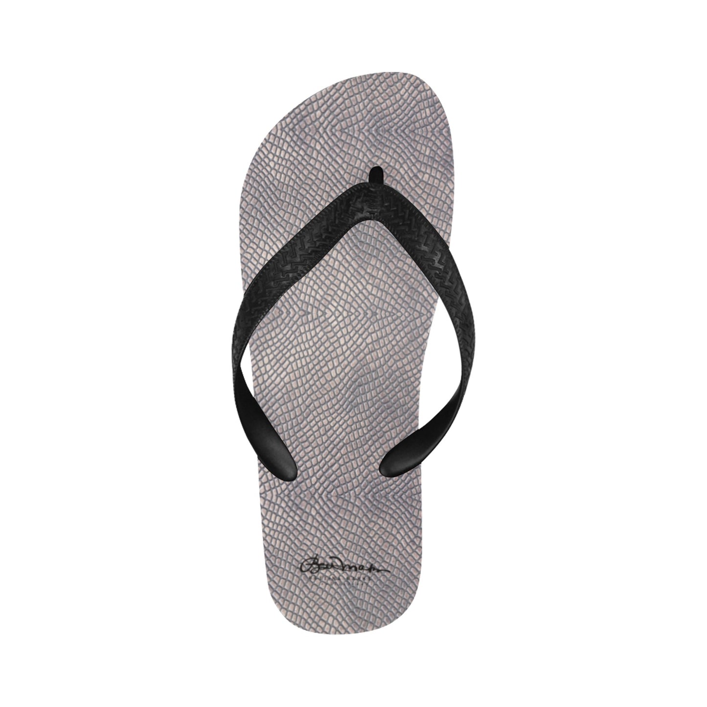 Croc Print Flip Flops for Men/Women