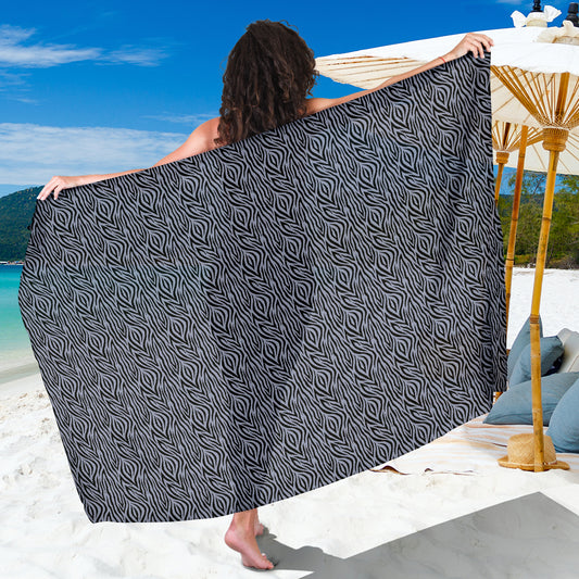 Grey Zebra Sarong
