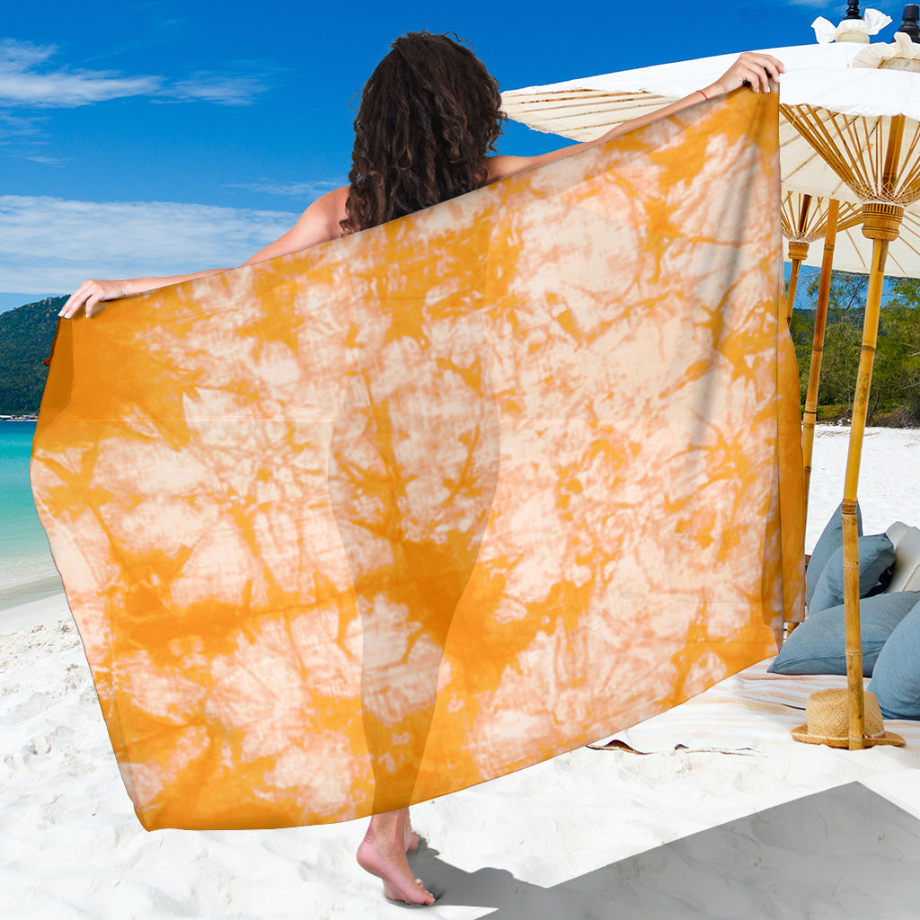 Sacral Orange Tie Dye Sarong