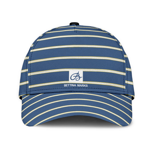 Blue Yellow White Stripe Cap