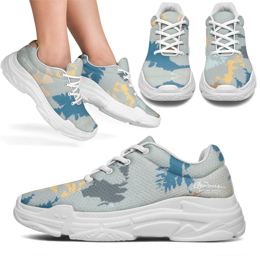 Abstract Forest Athletic Sneakers