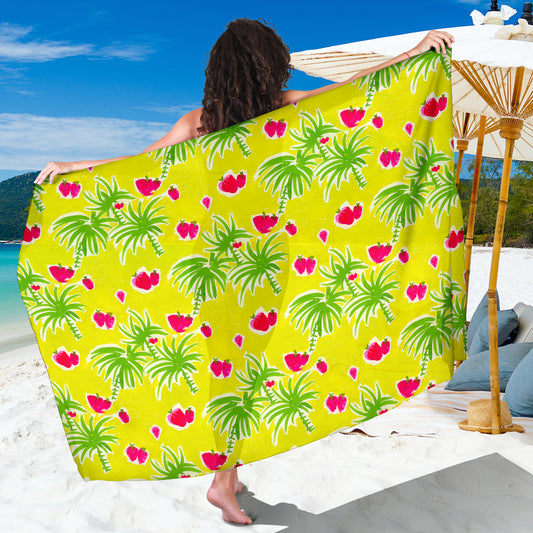 Strawberry Tropic Sarong