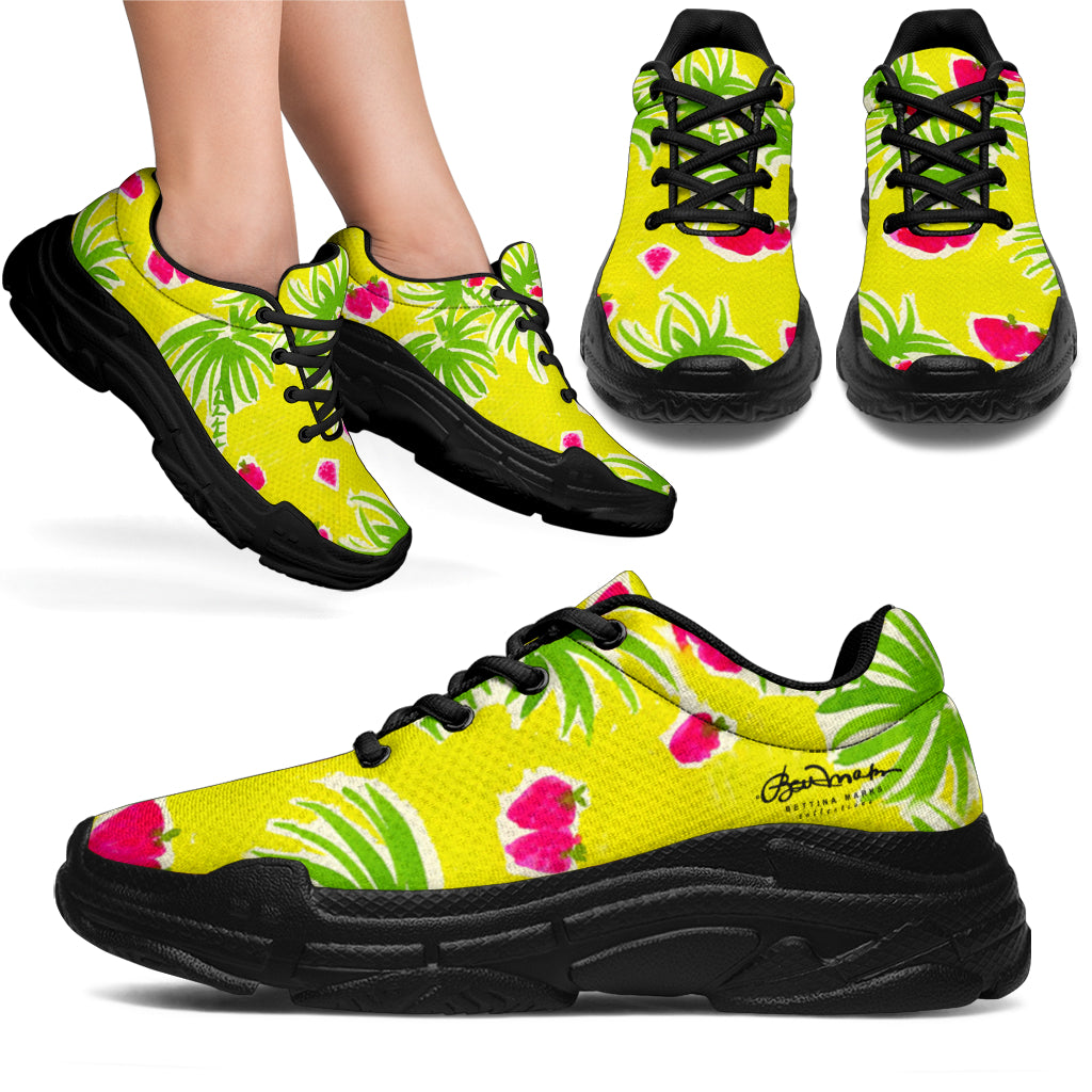 Strawberry Tropic Athletic Sneakers