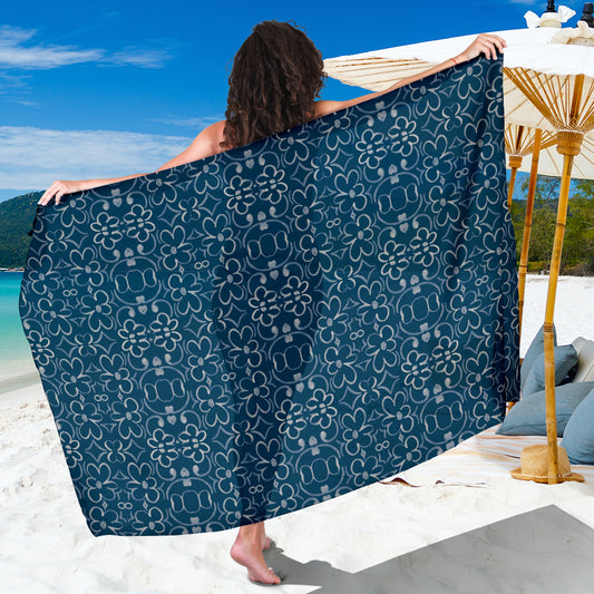 Linear Sixties Floral Sarong