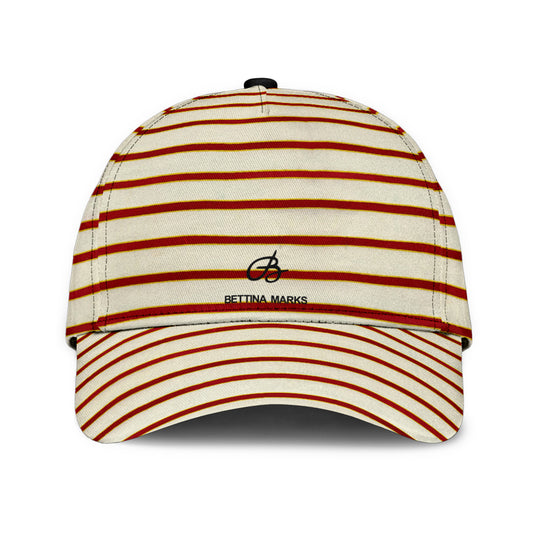 Red White Stripe Cap