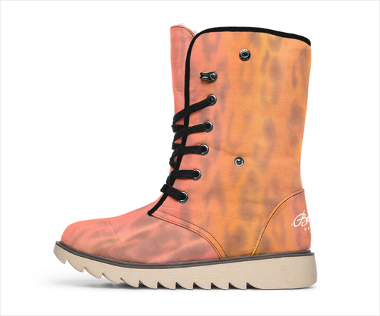 Ombre Leopard Polar Boots