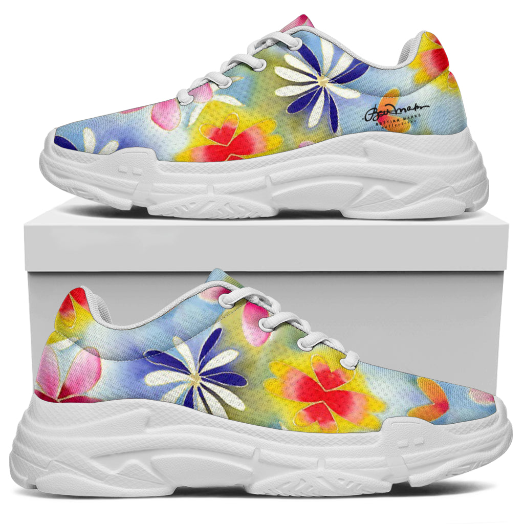 Sunrise Floral Athletic Sneakers