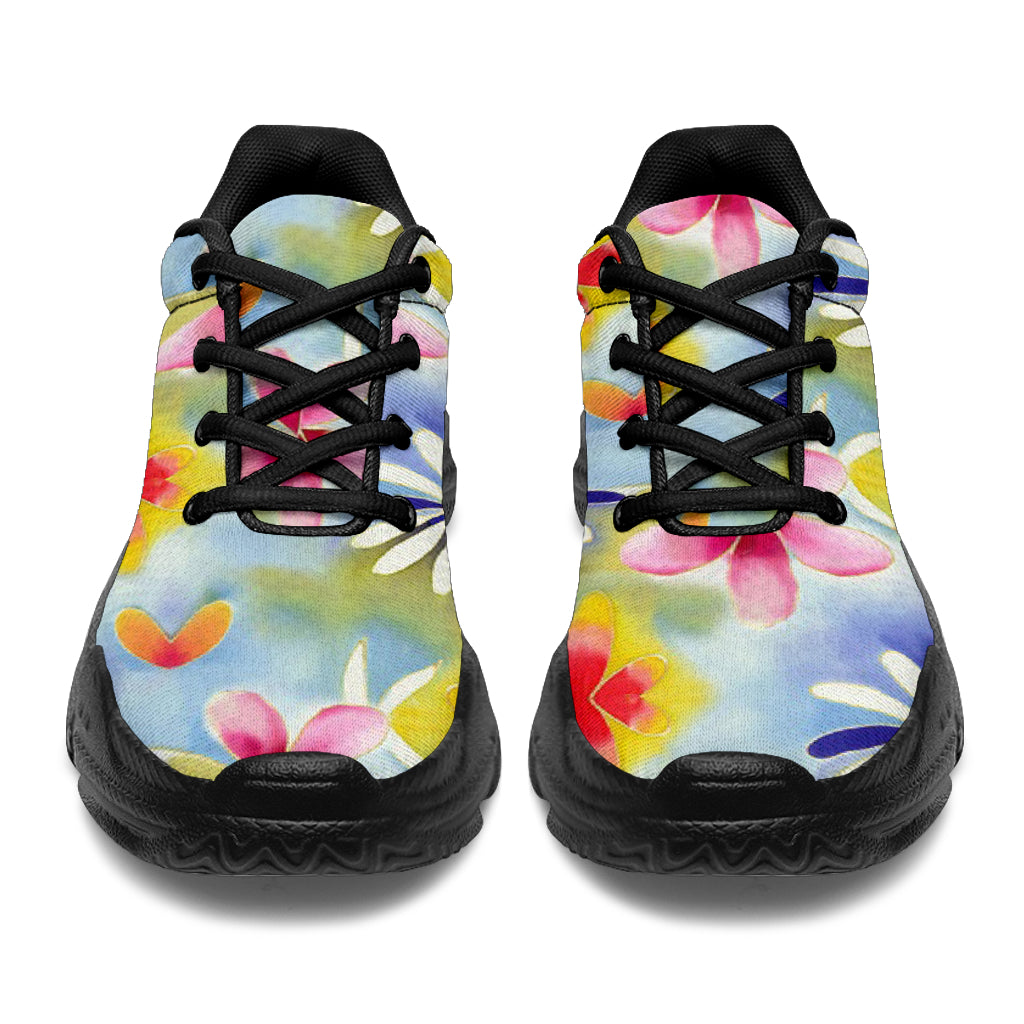 Sunrise Floral Athletic Sneakers