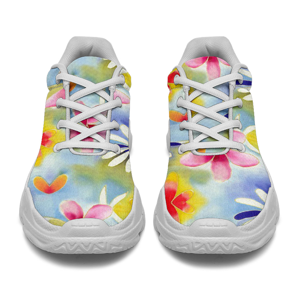 Sunrise Floral Athletic Sneakers