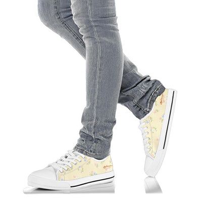 Yellow & Pink Low Top Shoe