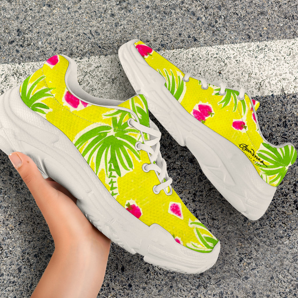 Strawberry Tropic Athletic Sneakers