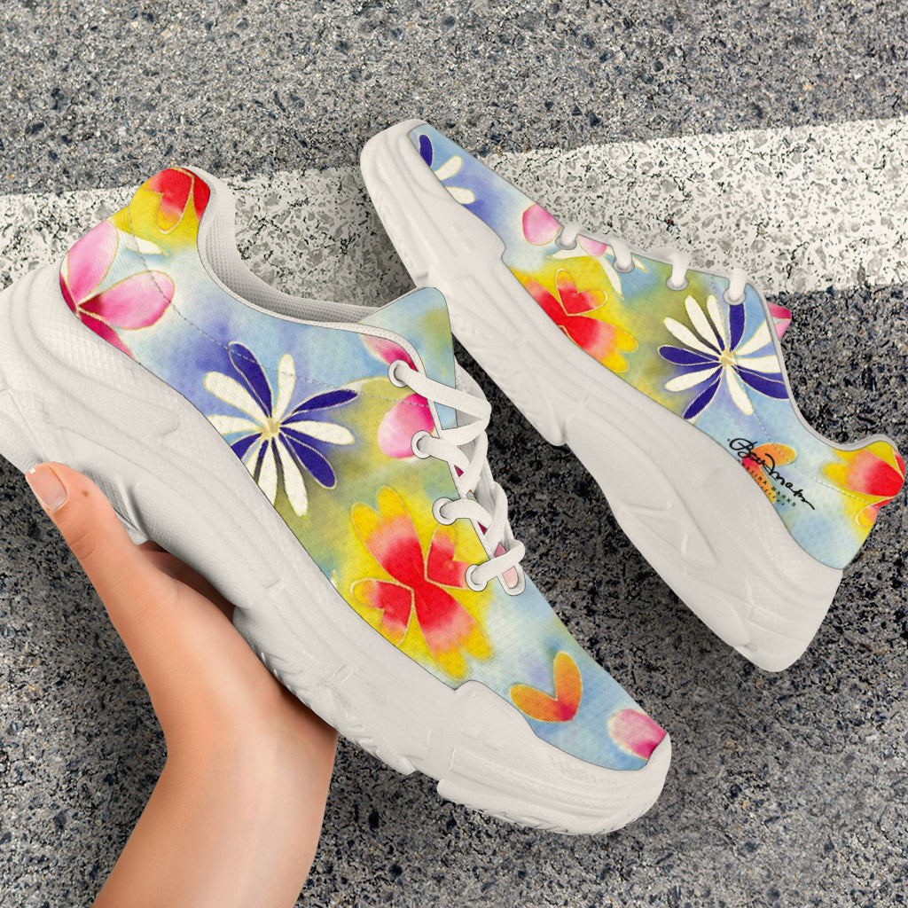 Sunrise Floral Athletic Sneakers