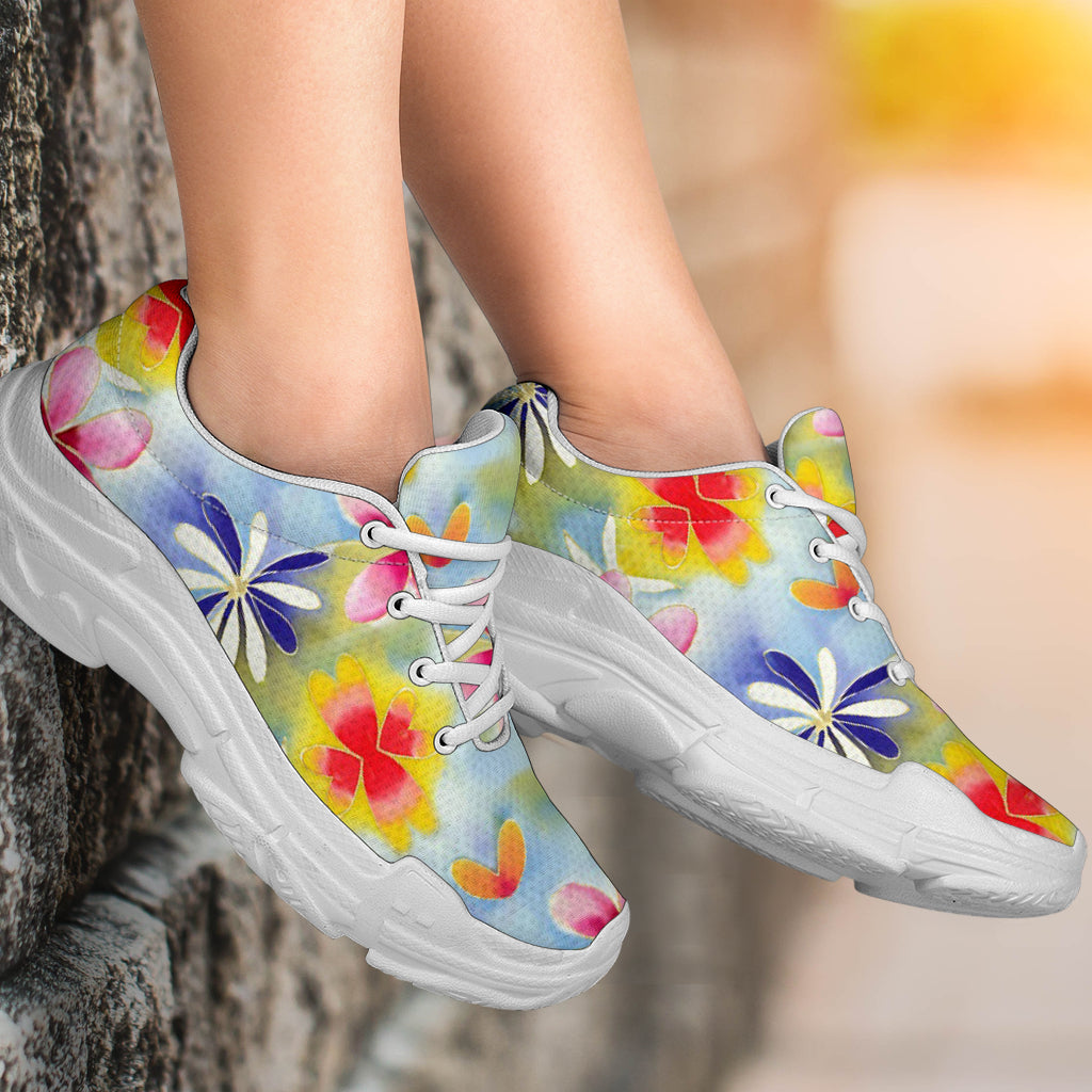 Sunrise Floral Athletic Sneakers