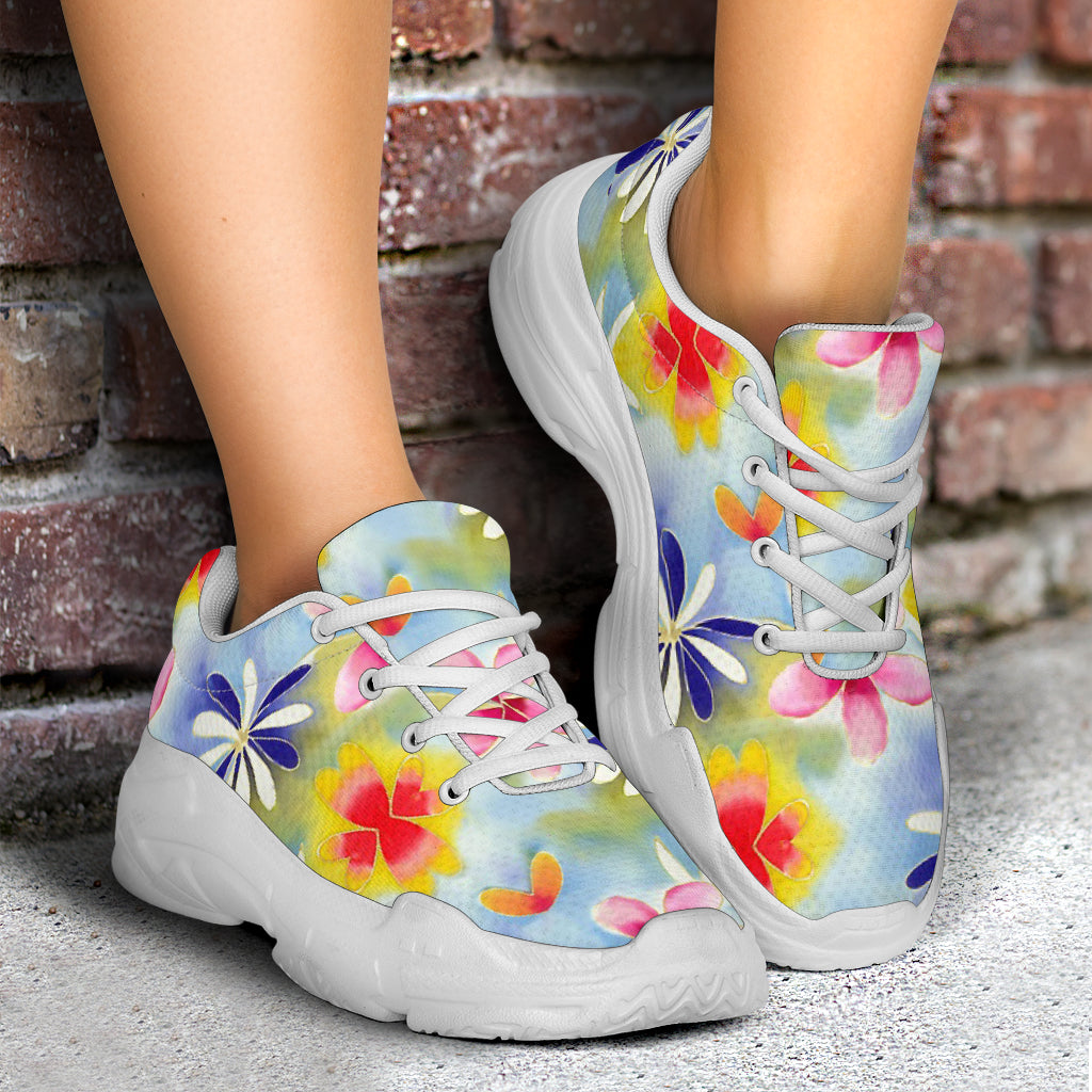 Sunrise Floral Athletic Sneakers