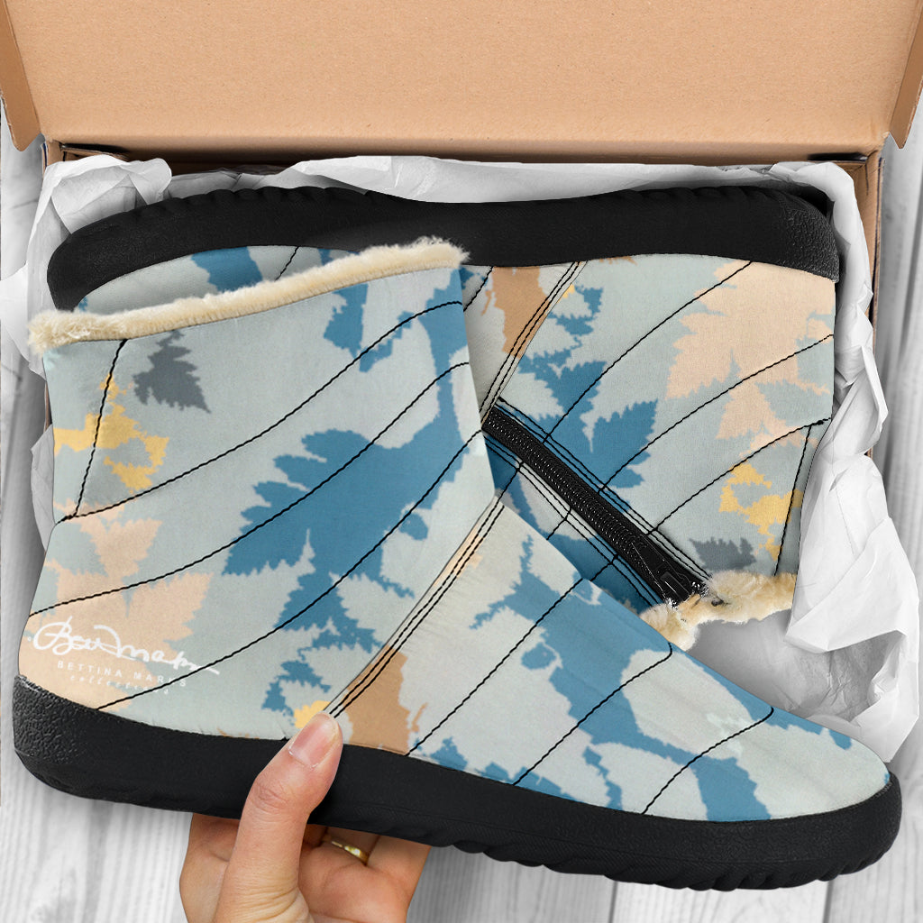 Abstract Forest Winter Boots