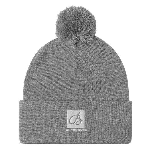 Gray Embroidered B logo Beanie