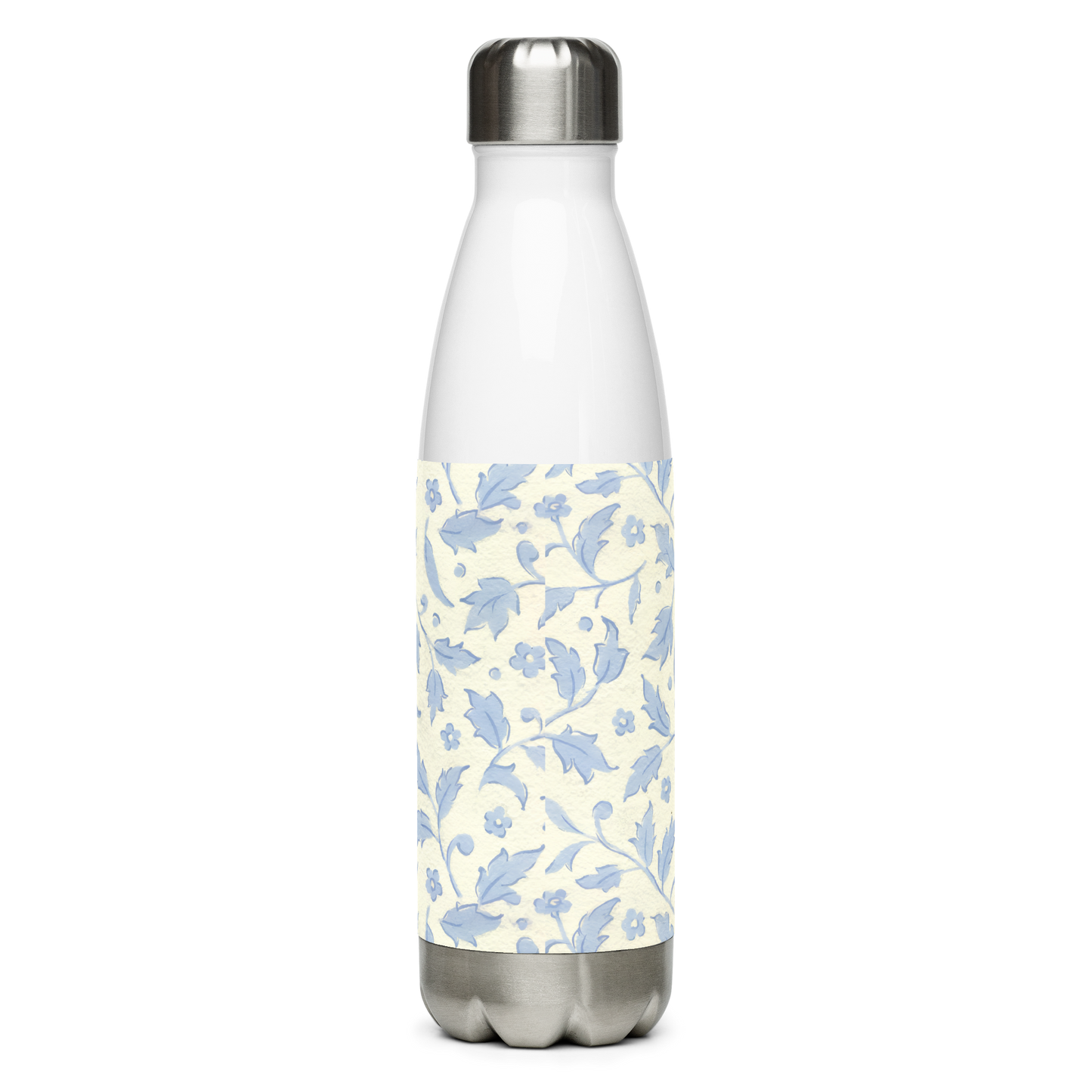 Chinoise Blue Florals Stainless steel water bottle