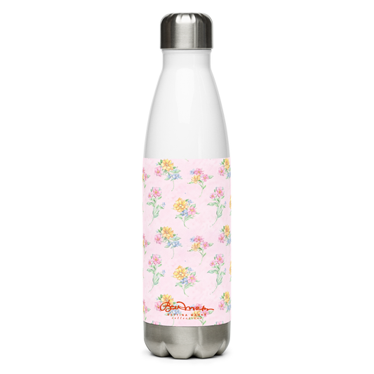 Multi Pink Floral Stainless steel water bottle