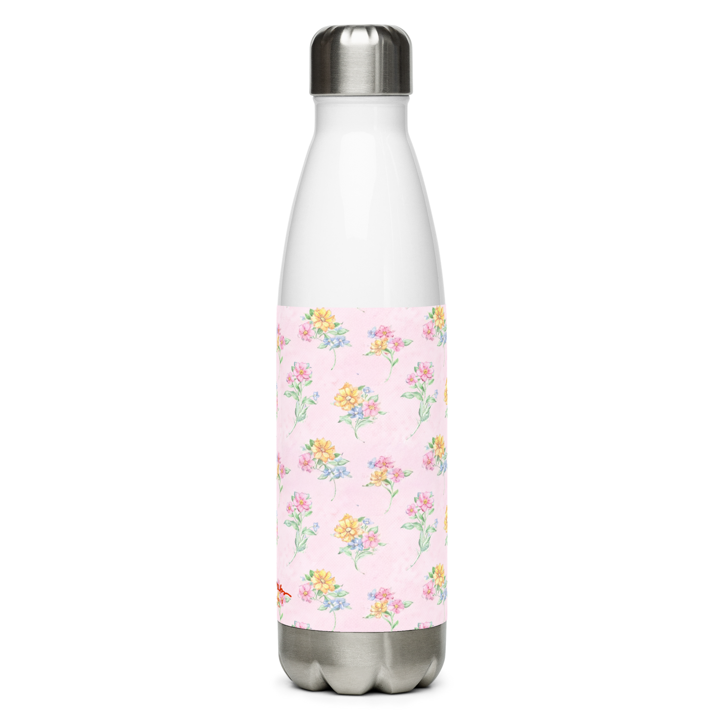 Multi Pink Floral Stainless steel water bottle