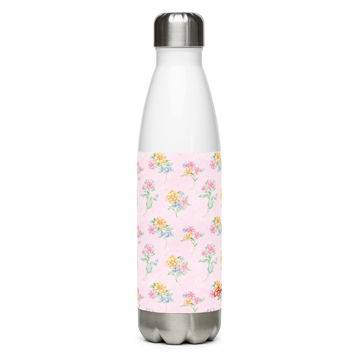 Multi Pink Floral Stainless steel water bottle