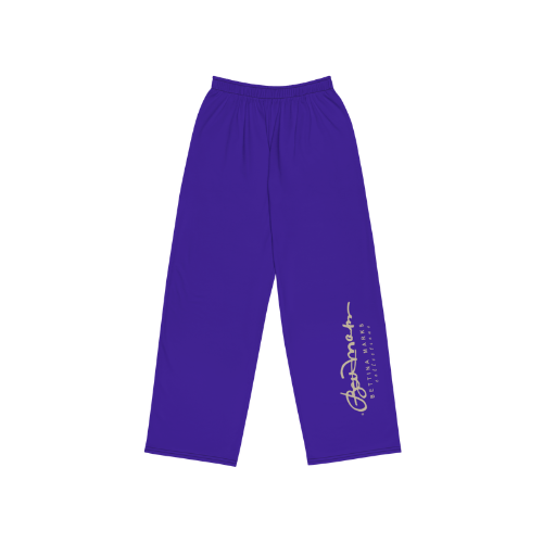 Electric Violet Unisex Wide Leg Pants