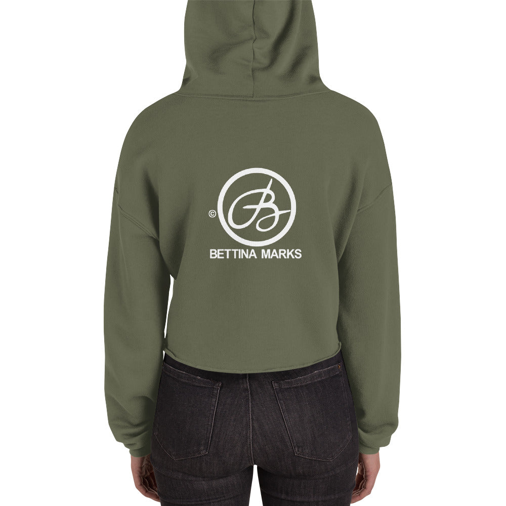 Bettina Marks Logo Crop Hoodie