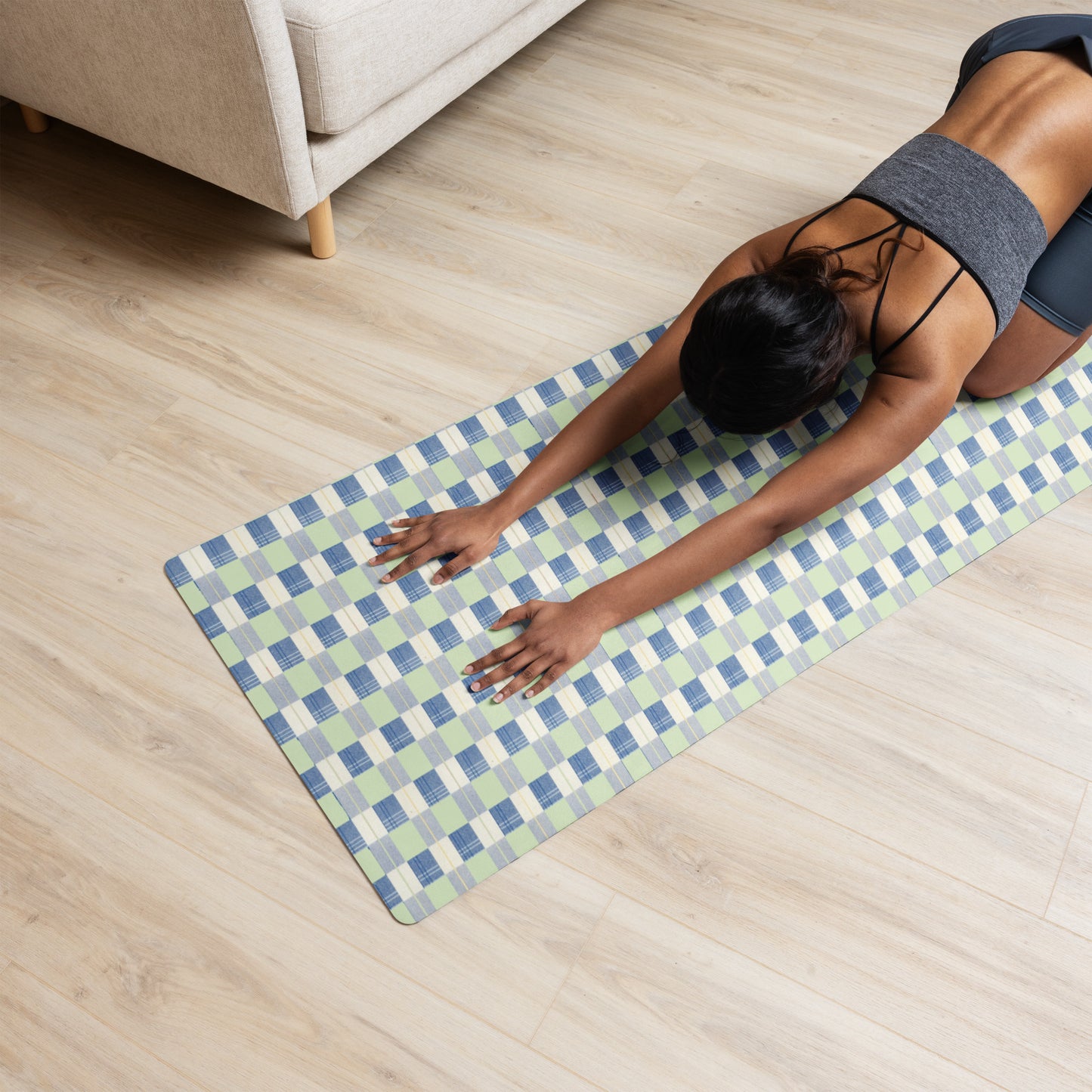 Checkerboard Plaid Yoga mat