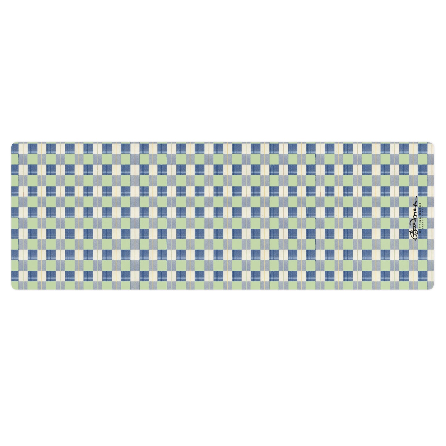 Checkerboard Plaid Yoga mat