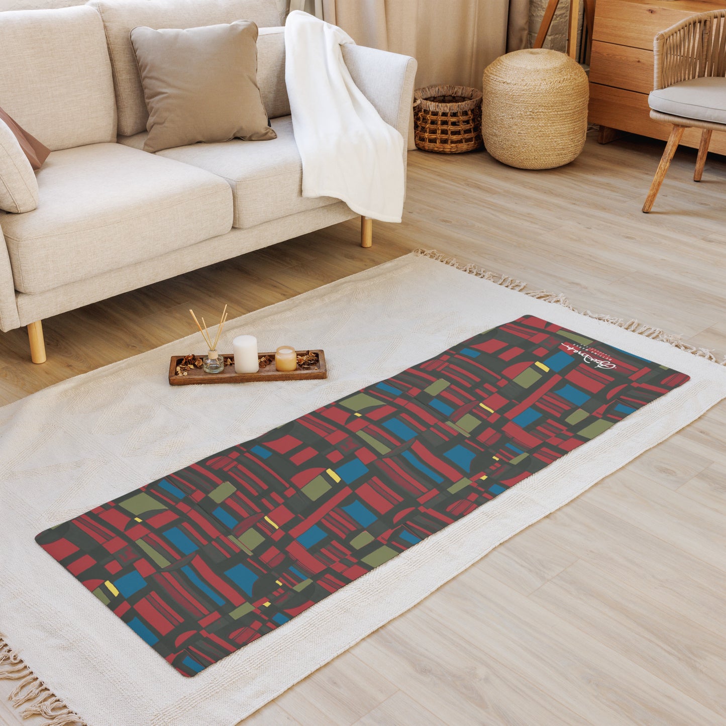 Spirited Geo Yoga Mat