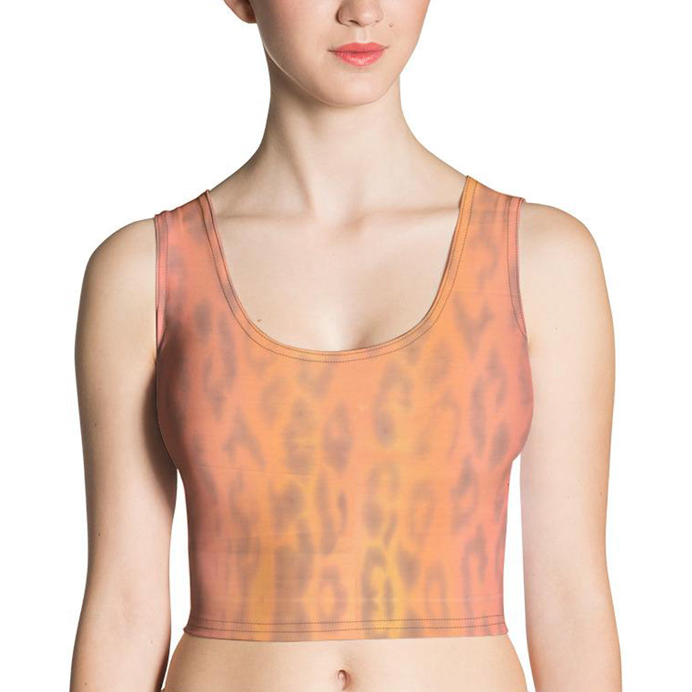 Ombre Leopard Crop Top