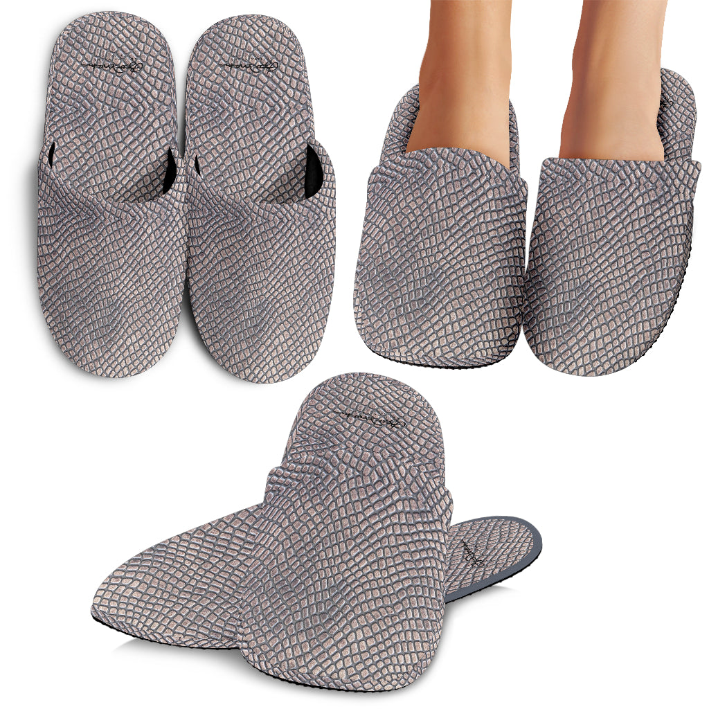 Croc Print Slipper