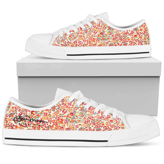 Retro Paisley Low Top Sneakers