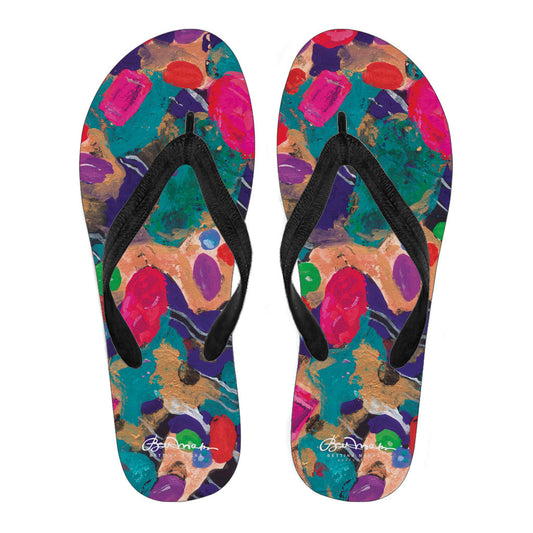 Jelly Bean Women's Black Flip Flops