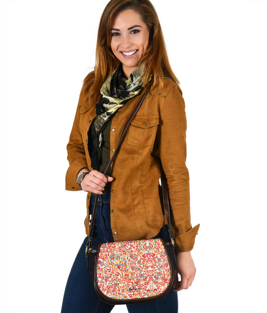 Retro Paisley Saddle Bag