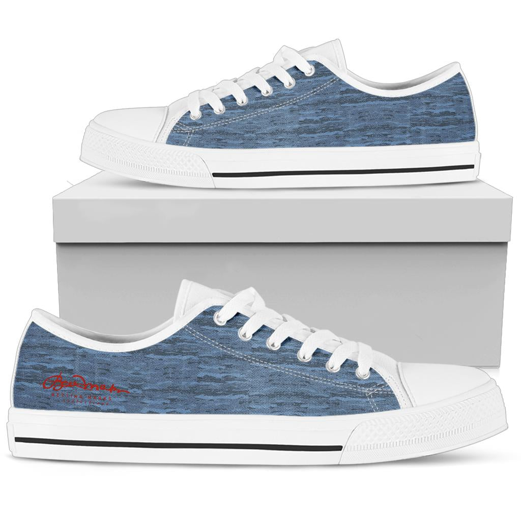 Blue Camouflage Lava Low Top Sneakers