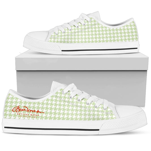 Butterfly Houndstooth Low Top Sneakers
