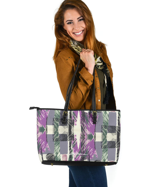 Abstract Collage Large Tote Bag