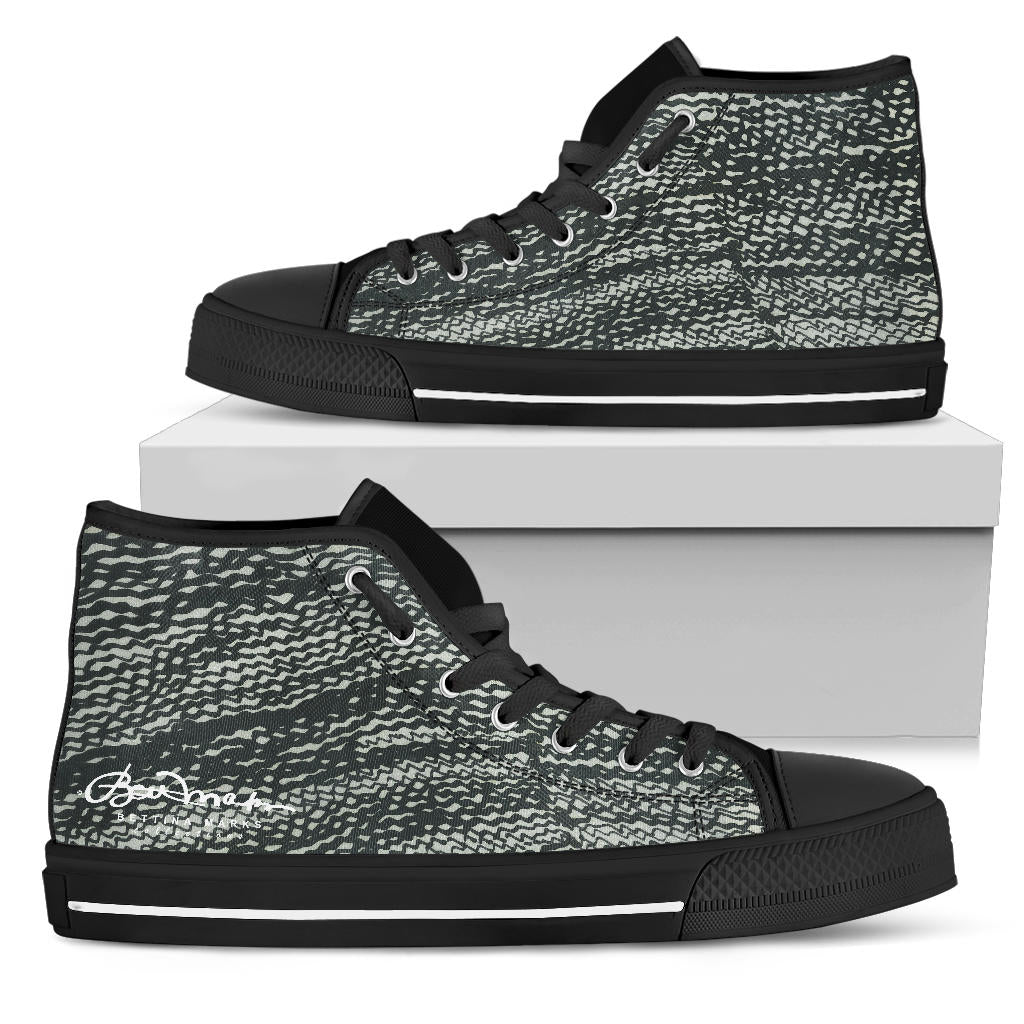 Tire Scribbles High Top Sneakers