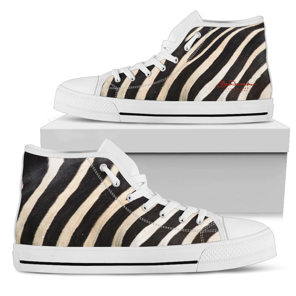Zebra High Top Sneakers