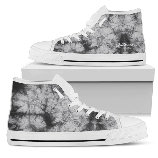Grey Tie Dye High Top Sneakers
