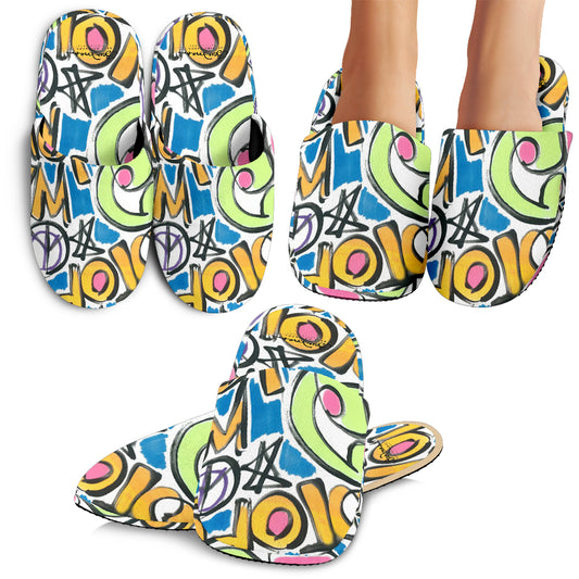 Stop War Now Graffiti Slipper