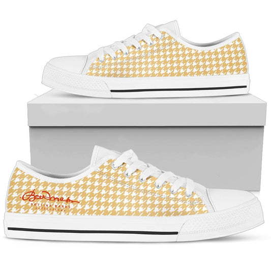 Banana Houndstooth Low Top Sneakers