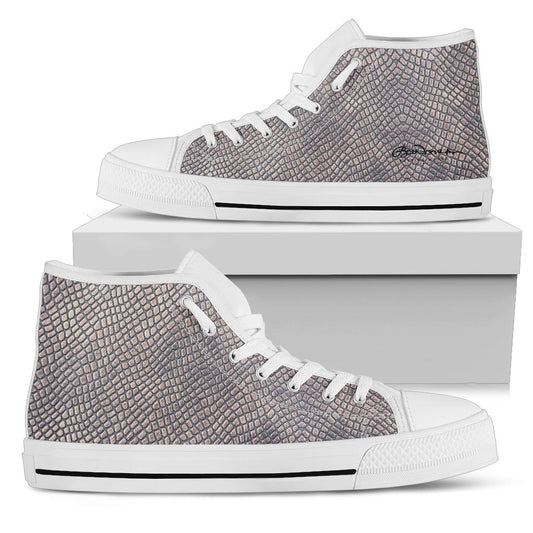 Croc Print High Top Sneakers
