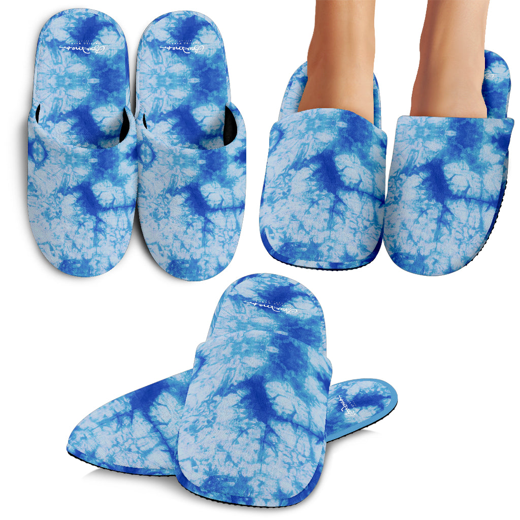 Blue Tie Dye Slipper